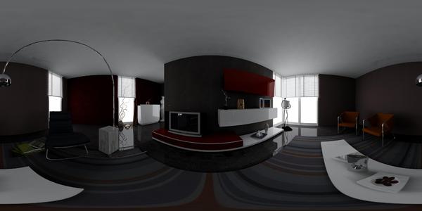 在Zaha Hadid Architects的北京大兴国际机场内展示了360度的图像