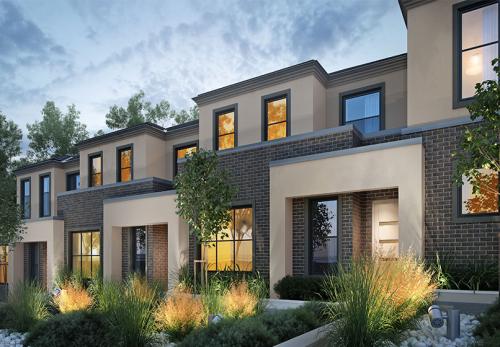 Conrad Architects将墨尔本的联排别墅分为非正式和正式居住区