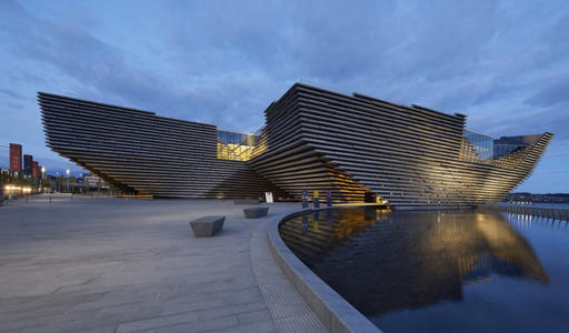 即将成为苏格兰首个设计博物馆的邓迪V＆A设计博物馆正在泰河上建造