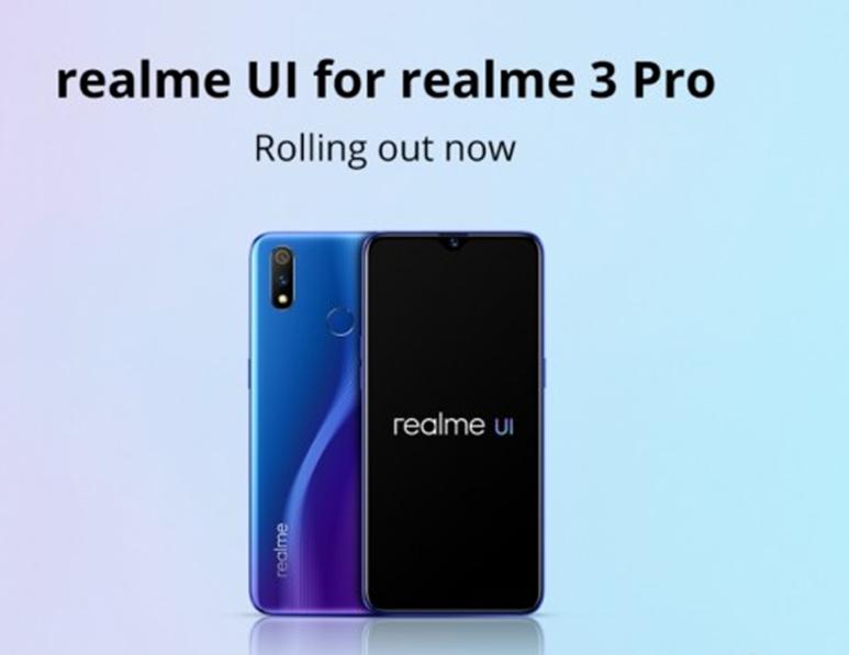 Realme 3 Pro收到Realme UI和Android 10的稳定更新