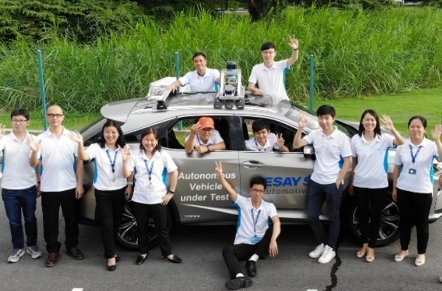 Desay SV新加坡测试自动驾驶汽车