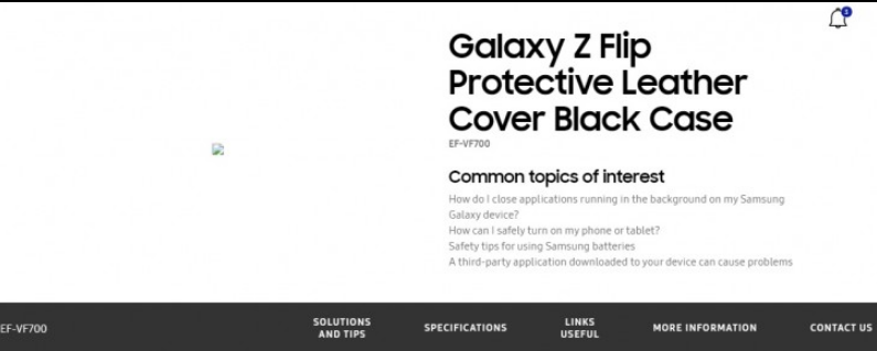 三星通过官方网站确认Galaxy Z Flip名称