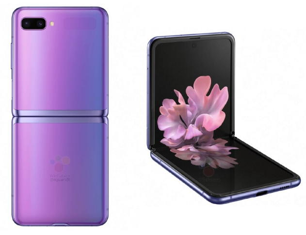 新鲜的Galaxy  Z  Flip泄漏揭示了华丽的设计与规格表
