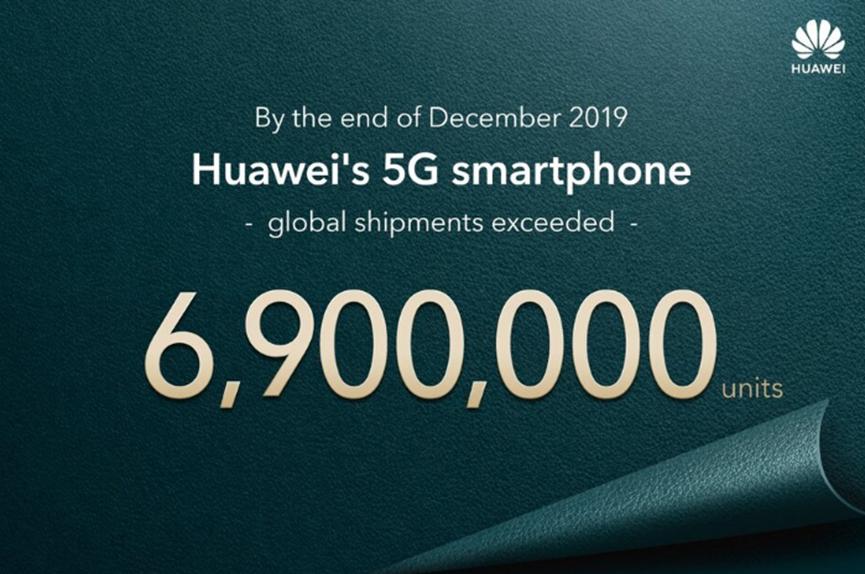 华为去年出售5G智能手机的数量超过三星