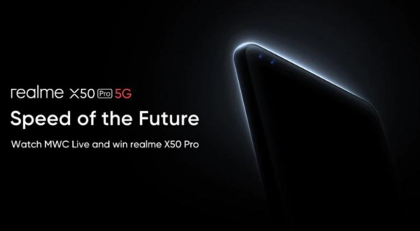 Realme X50 Pro 5G配备65W SuperDart Charge技术与双打孔相机