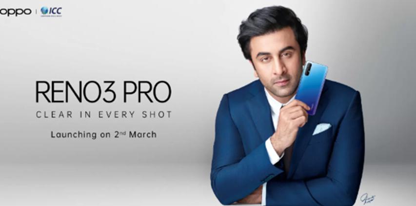 OPPO Reno3 Pro将于3月2日在印度推出 关键规格泄漏