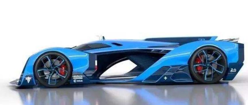 布加迪Vision Le Mans设计师的概念是离子动力的