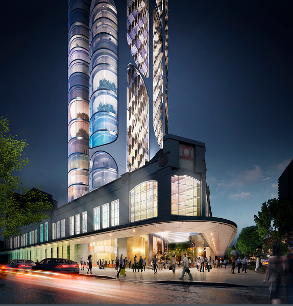 在帕拉马塔中央商务区建造一座83层高的塔楼的竞标方案