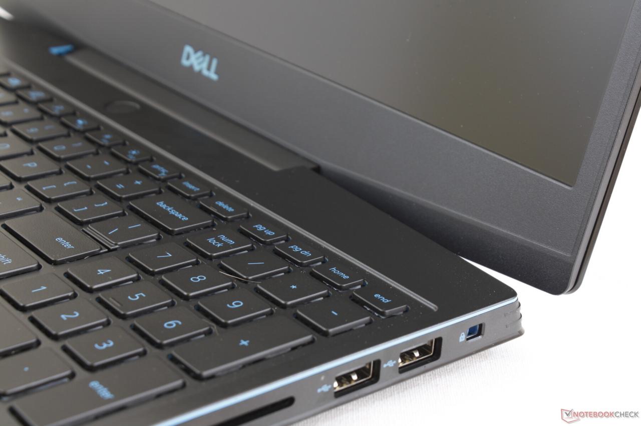 一些戴尔Dell G3 15 3590所有者报告笔记本电脑的铰链薄弱，凸起或损坏