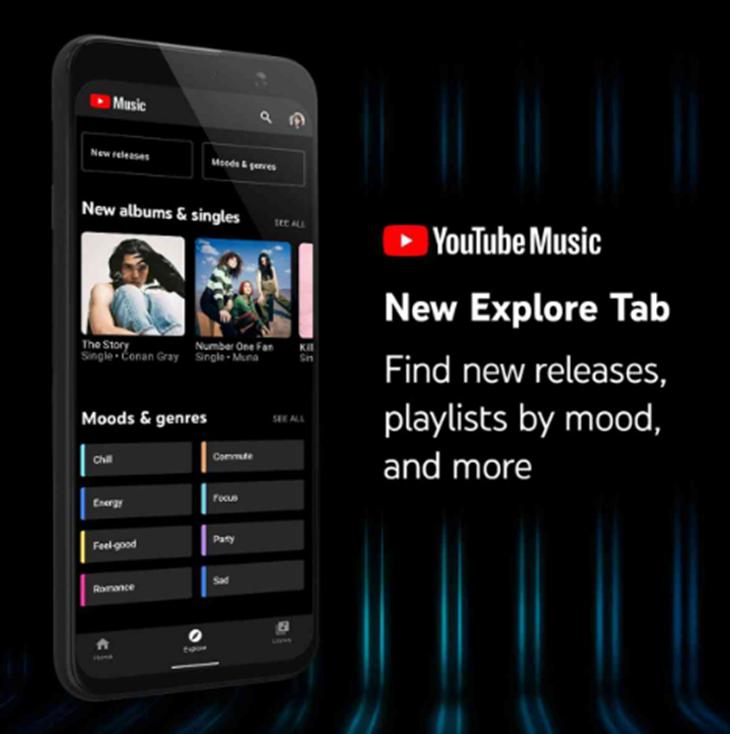 YouTube音乐应用获得浏览标签旨在帮助您发现新音乐