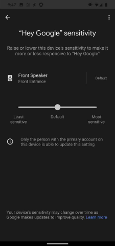 新的Hey Google敏感度设置适用于Google Assistant设备