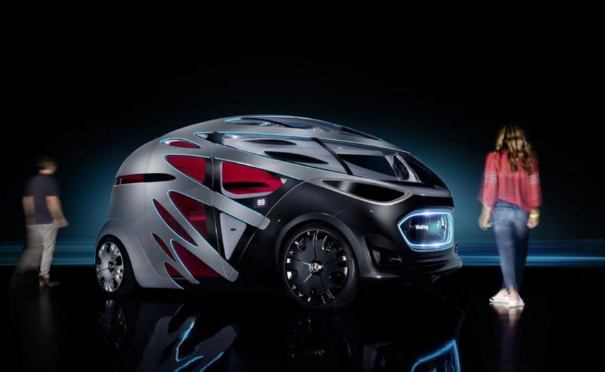 梅赛德斯s Vision URBANETIC是一款自动驾驶的载货滑冰鞋