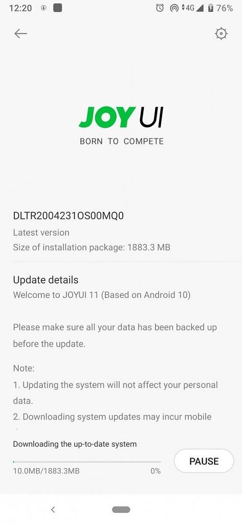 Black  Shark  2 Pro通过JoyUI  11接收Android  10更新