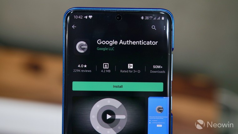 Google身份验证器更新添加了暗模式，该工具可以在设备之间转移帐户