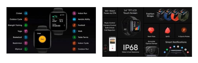 Realme Watch推出SpO2测量功能和长达9天的电池