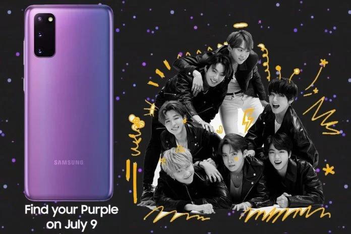 以BTS为主题的Galaxy  S20 Plus和Galaxy  Buds  Plus将于7月9日发布