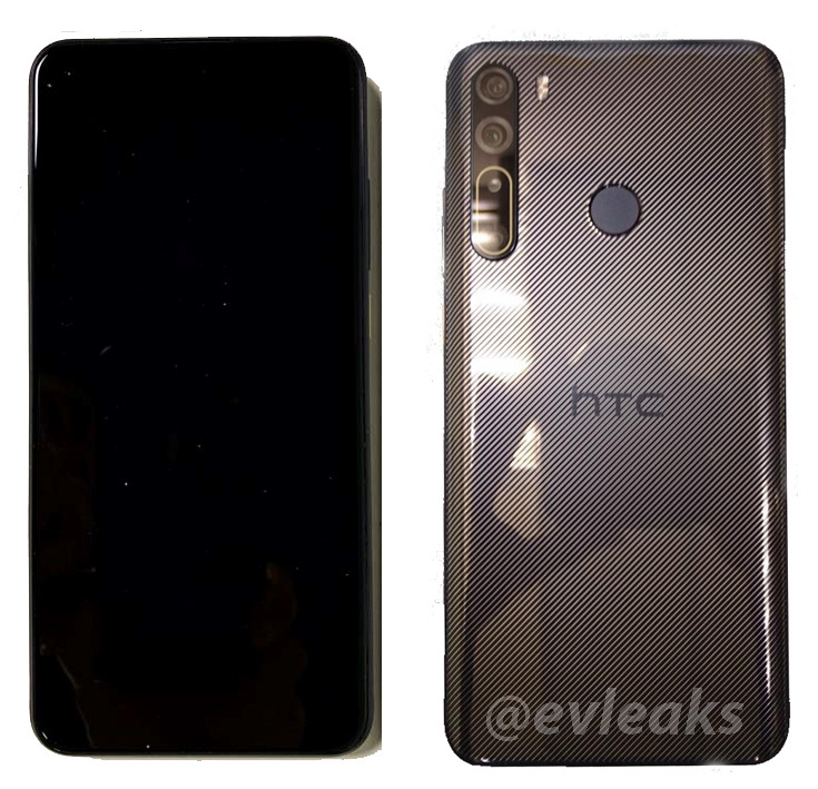 泄漏的HTC Desire 20 Pro动手图像展示了前后方向