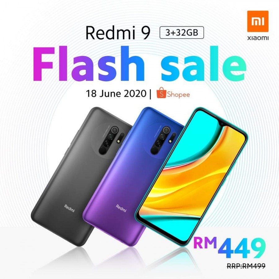 Redmi  9在马来西亚推出，价格从MYR499（103）起！