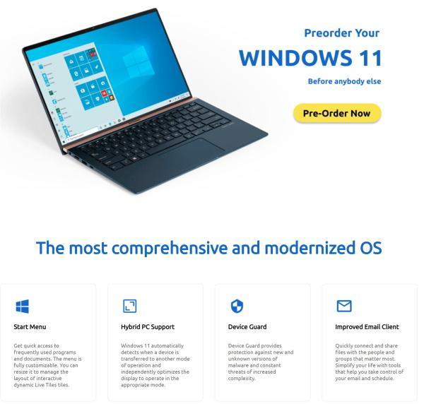 “经过Microsoft认证的”零售商列出Windows 11进行预订，然后再将其删除