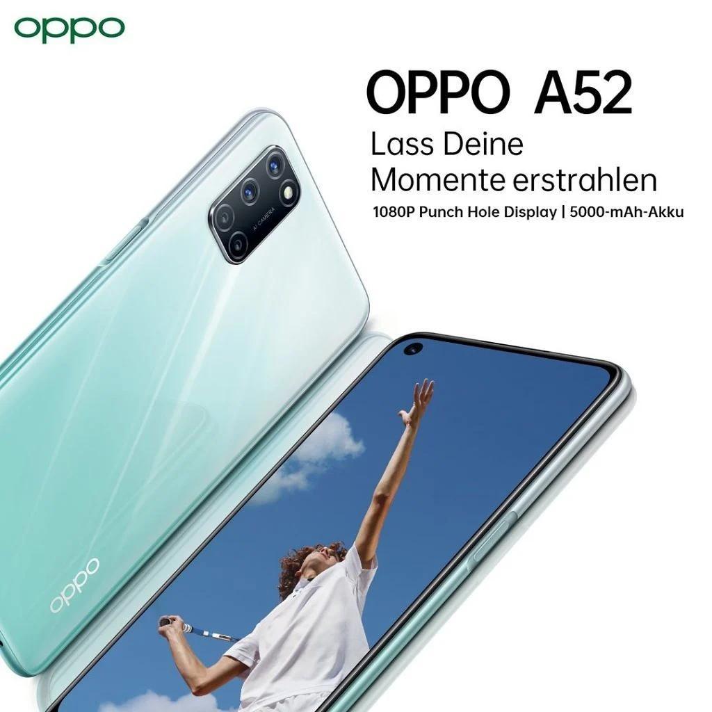 OPPO A52和OPPO A72中端4G手机在德国推出