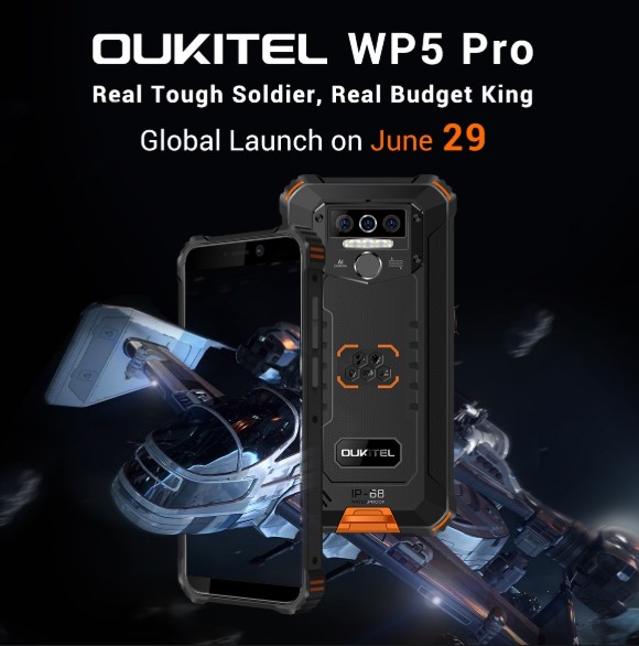 Oukitel WP5 Pro坚固型智能手机和Oukitel C19计划于7月初发布