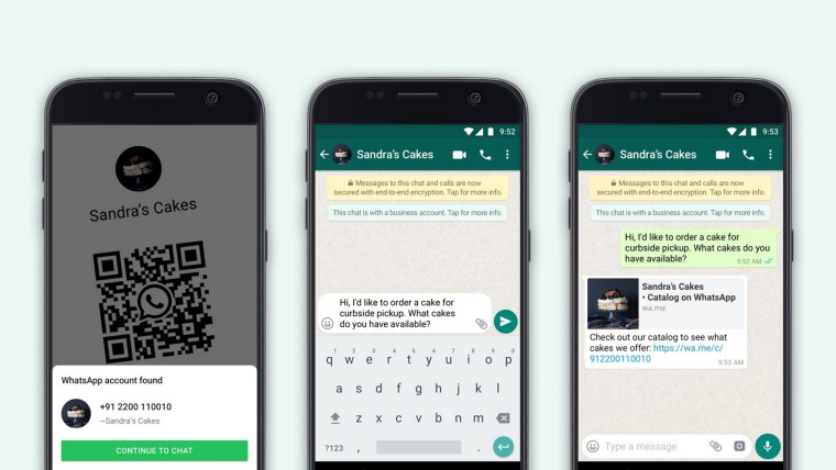 WhatsApp Business引入QR码和目录共享
