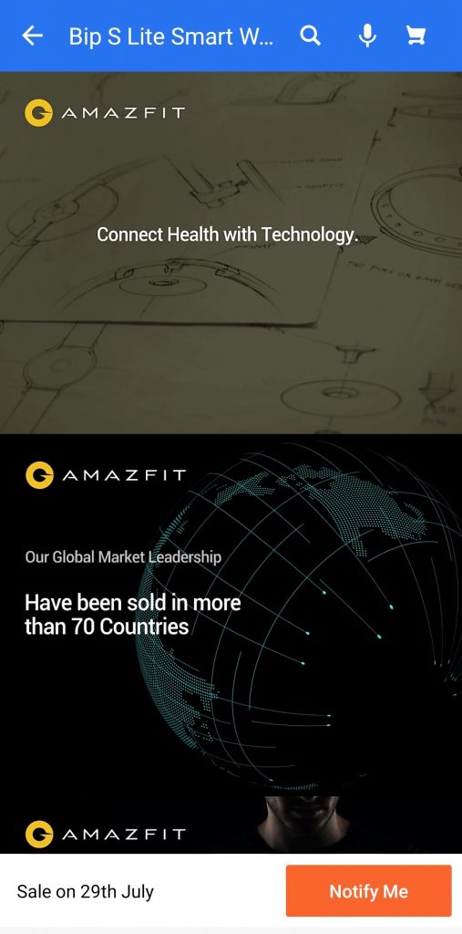 Amazfit Bip S Lite于7月26日在印度推出，价格更便宜