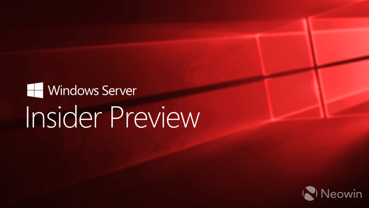 科技资讯:Windows Server Insider Preview内部版本20170现在可用