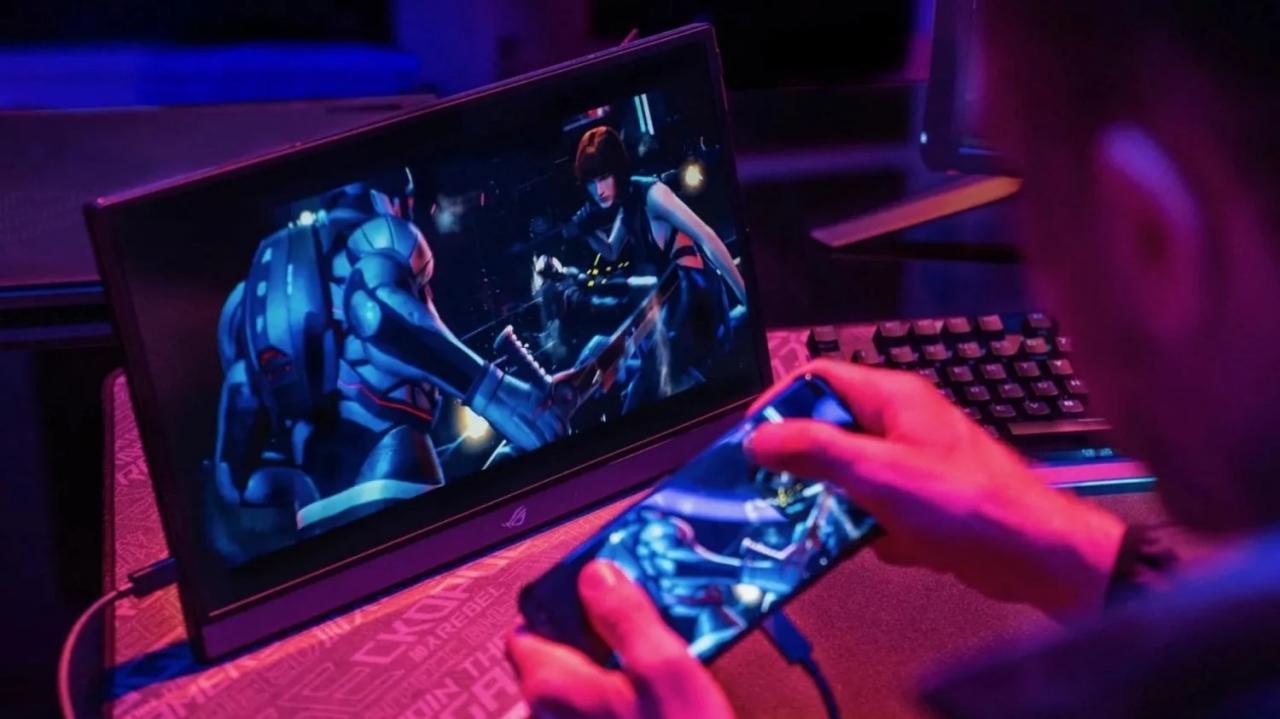 科技资讯:华硕推出ROG Strix XG16便携式游戏显示器，内置电池