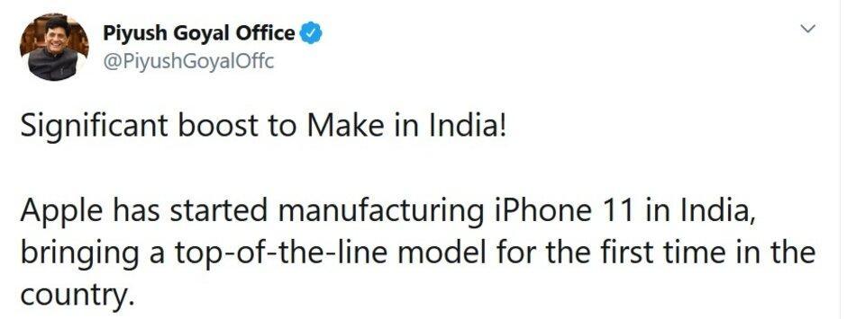 Apple首次在印度组装顶级iPhone