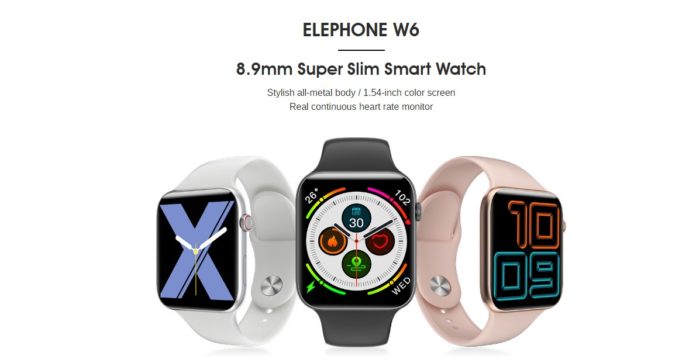 Elephone W6智能手表通过该公司的官方商店发售