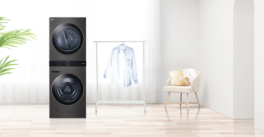 LG推出WashTower，这是一款单机智能洗衣机和烘干机套件
