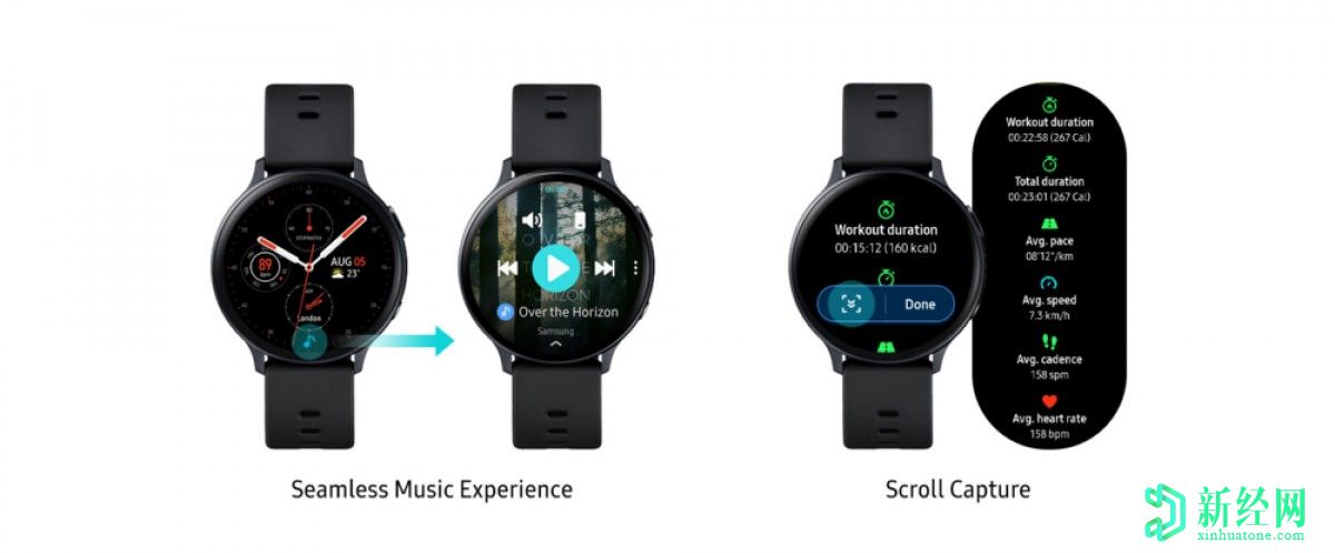 三星Galaxy Watch Active2获得VO2 max测量值，通过最新更新进行智能回复