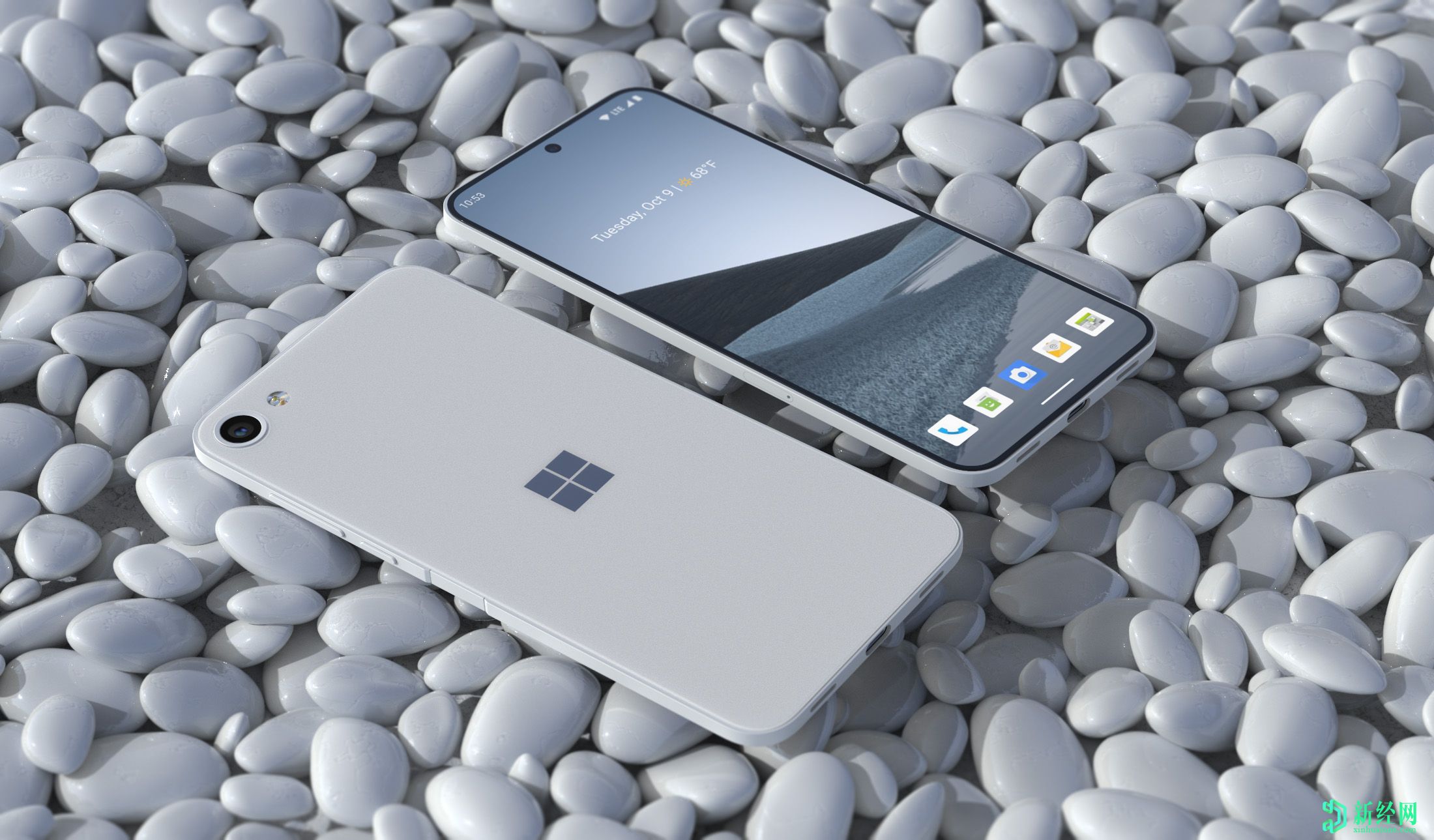 微软Surface Solo概念渲染展示了智能手机设计
