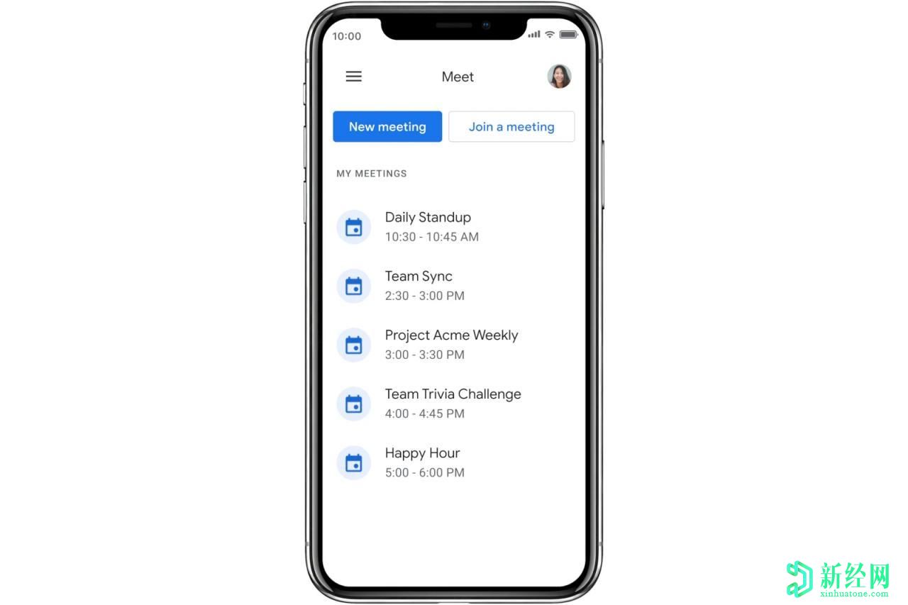 谷歌 Meet在Android和iOS设备上获得新设计