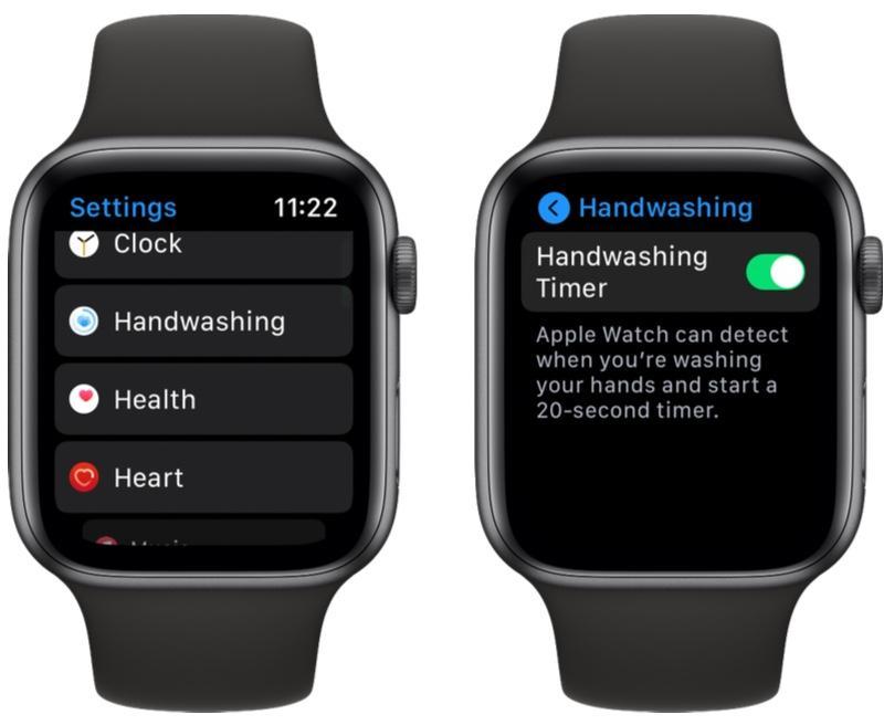 如何在watchOS  7中的Apple  Watch上启用洗手计时器