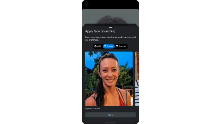 Google将默认关闭Pixel 5，Pixel 4a上的脸部修饰效果