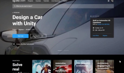 Unity Learn Premium让专业人士可以学习实时3D开发