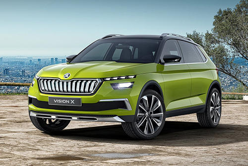 Skoda Vision X概念车与CNG混合动力传动系统一起亮相