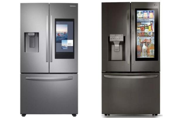 三星和LG在2020年国际消费电子展上展示其AI冰箱的改进