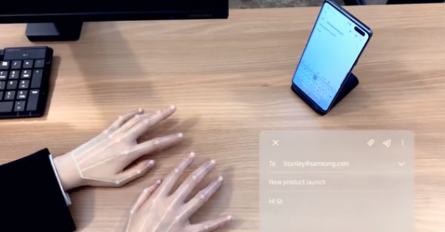三星SelfieType是CES的无键盘未来的美好愿景