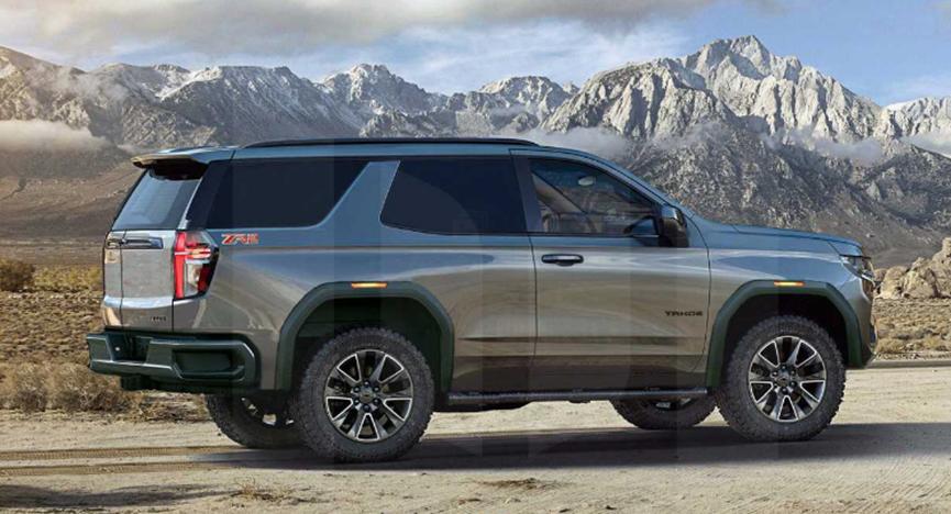 两门ZR2 SS渲染重塑2021年雪佛兰Tahoe
