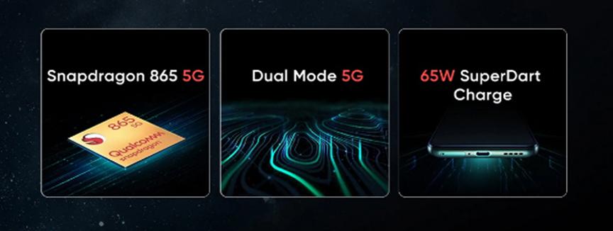 Realme X50 Pro 5G配备65W SuperDart Charge技术与双打孔相机