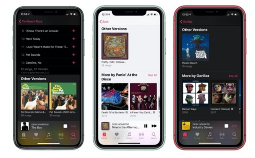 Apple Music通过显示其他版本来升级专辑目录