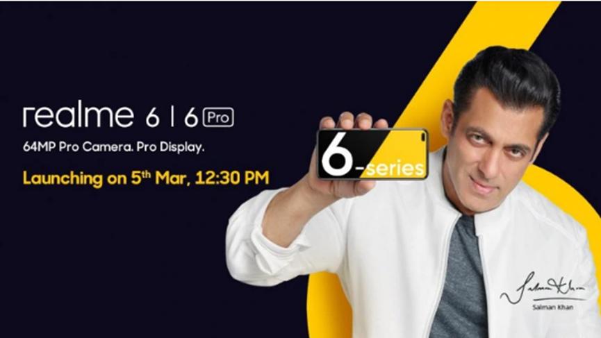 Realme为Realme 6邀请了宝莱坞演员Salman Khan