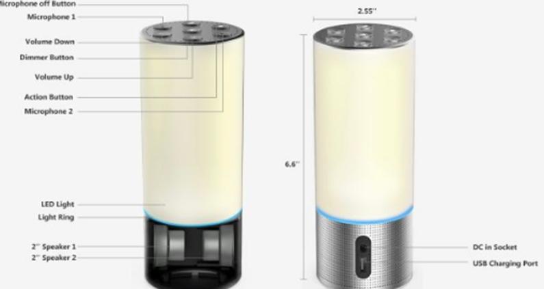 这款支持亚马逊Alexa的灯可能是新的智能扬声器浪潮中的第一款