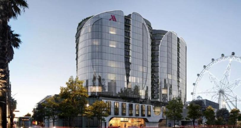 码头区马里奥特酒店将向公众开放15楼无边泳池