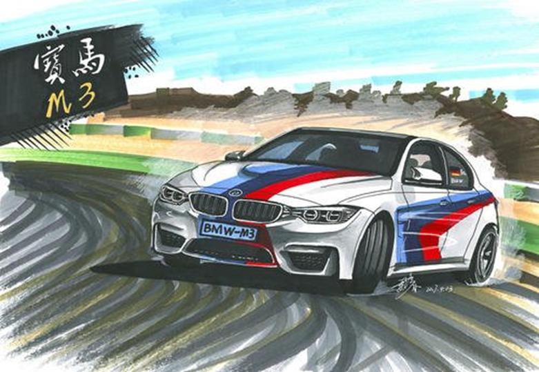 BMW M3基于新3系渲染看起来合法