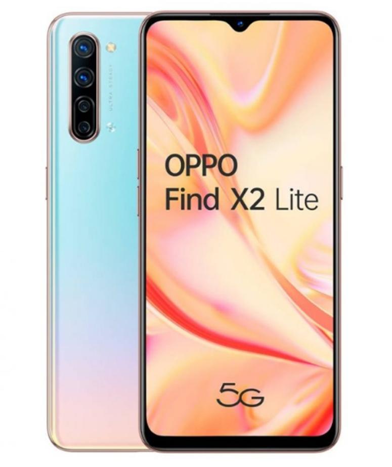 OPPO Find X2 Lite通过高通骁龙765G SoC和5G连接亮相