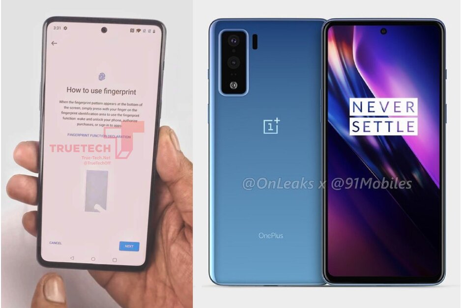 泄漏的OnePlus Z照片显示屏幕和打孔摄像头，边框最少